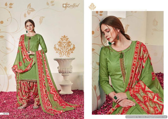 Zulfat Husna E Patiala 2 Heavy Jam Cotton Jacquard Dress Material